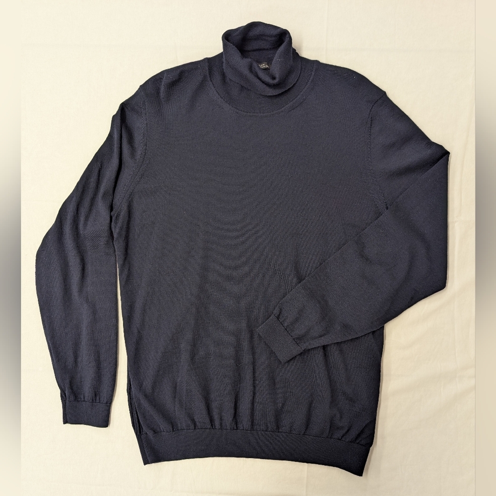 Hugo Boss Dark Blue Turtleneck Sweater